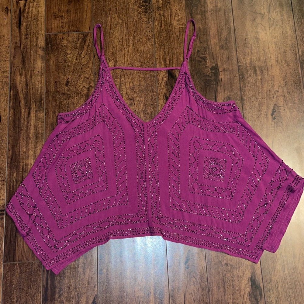 Free People Beaded Top